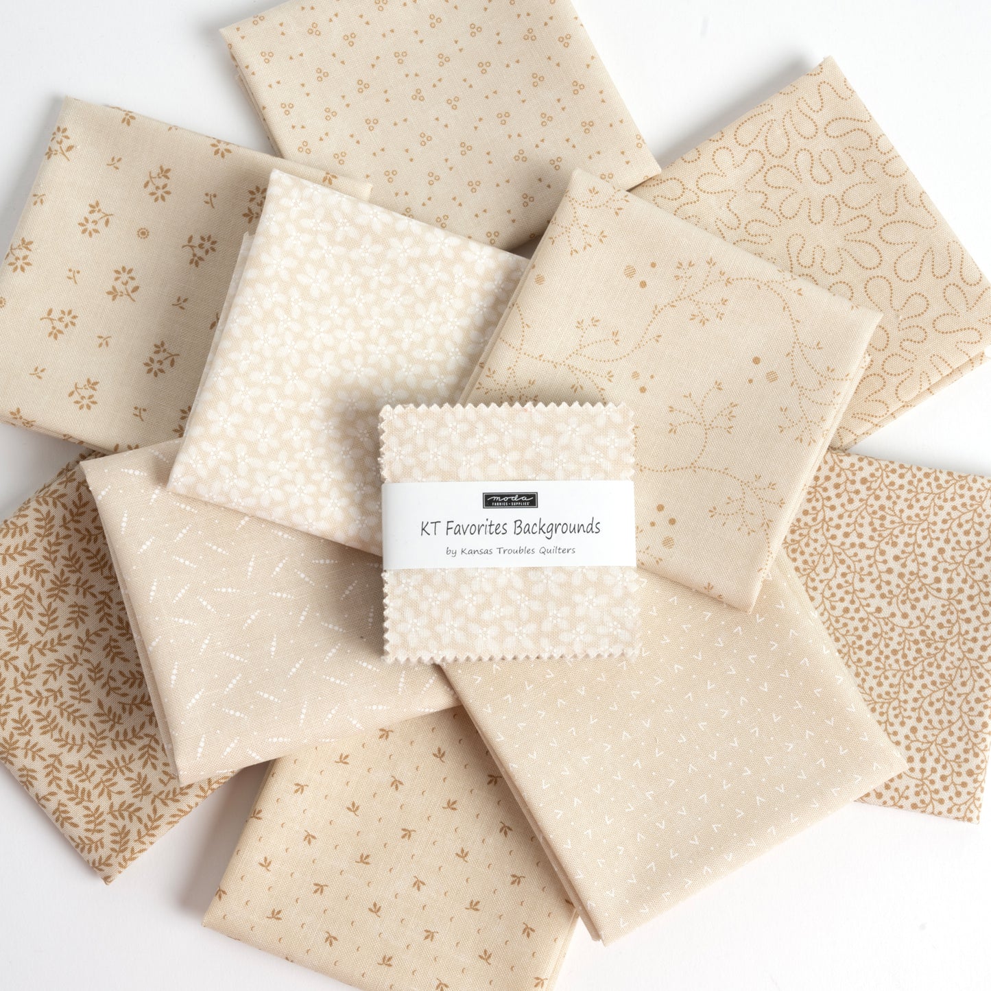 KT Favorites Backgrounds Jelly Roll (40 pieces) by Kansas Troubles Quilters for Moda (9770JR)