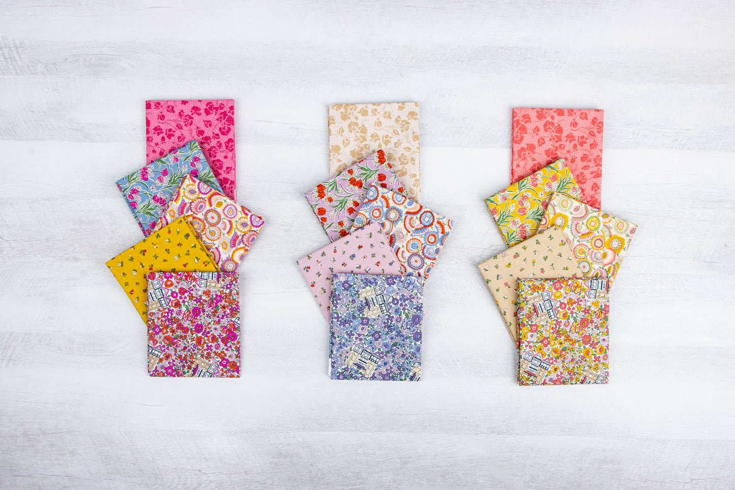 Liberty Flower Shop 10 Inch Stacker (42 pcs) by Liberty Fabrics for Riley Blake Designs