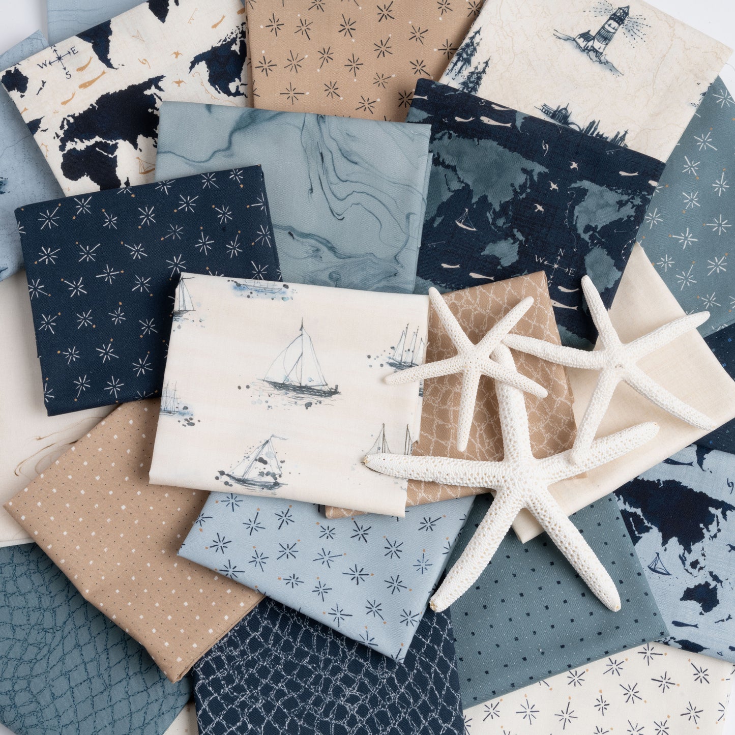 Longshore Jelly Roll (40 pcs) by Janet Clare for Moda