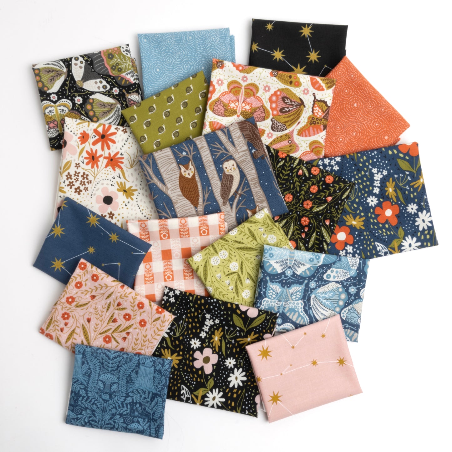 Night Owl Layer Cake (42 pcs) by Gingiber for Moda