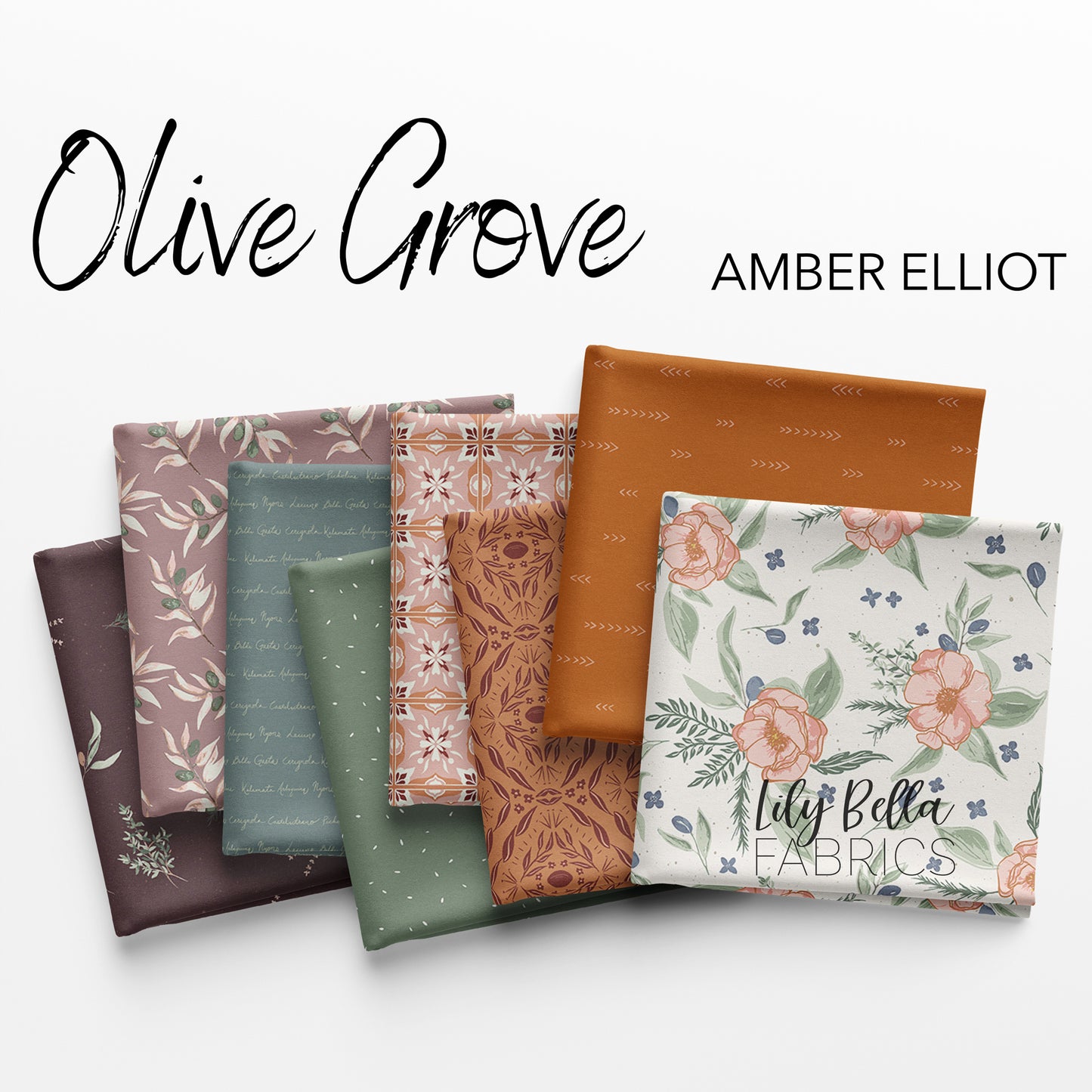 Olive Grove 10 Inch Stacker (42 pcs) by Amber Elliot for Riley Blake
