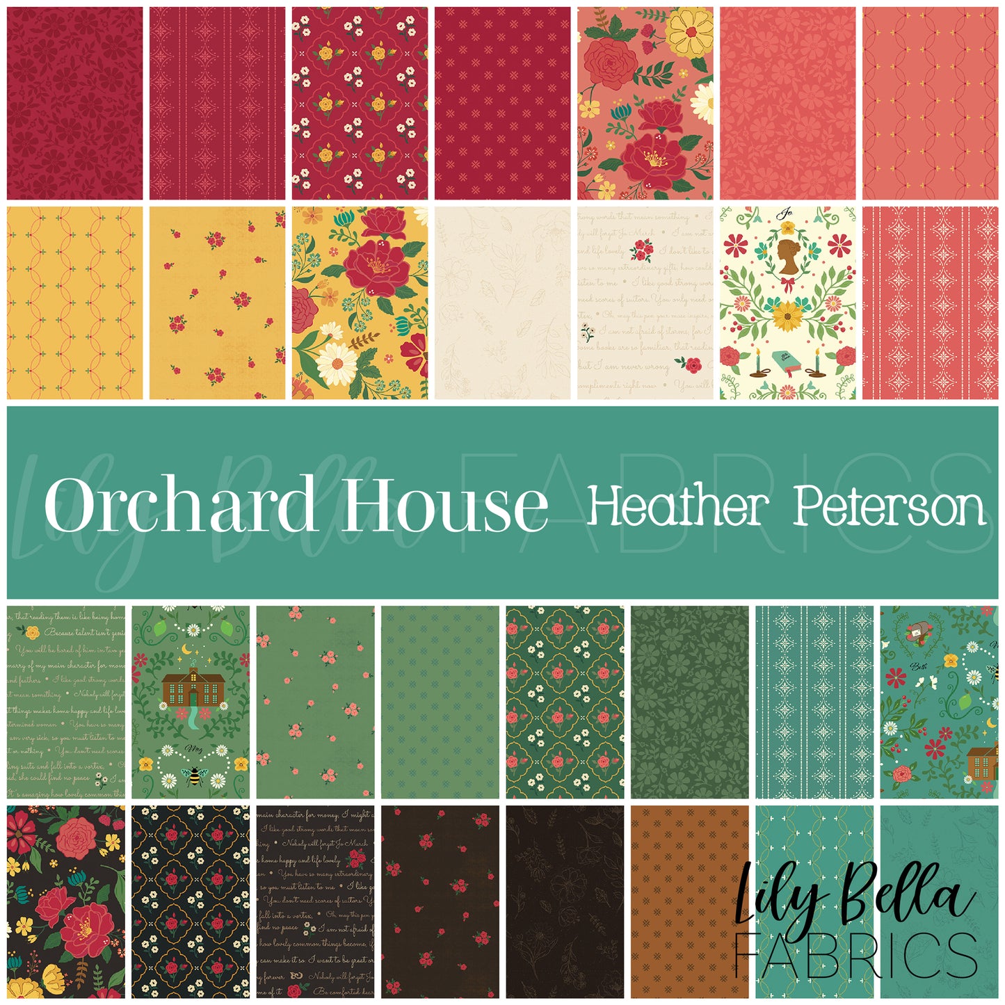 Orchard House Fat Quarter Bundle (30 pcs) by Heather Peterson for Riley Blake Designs
