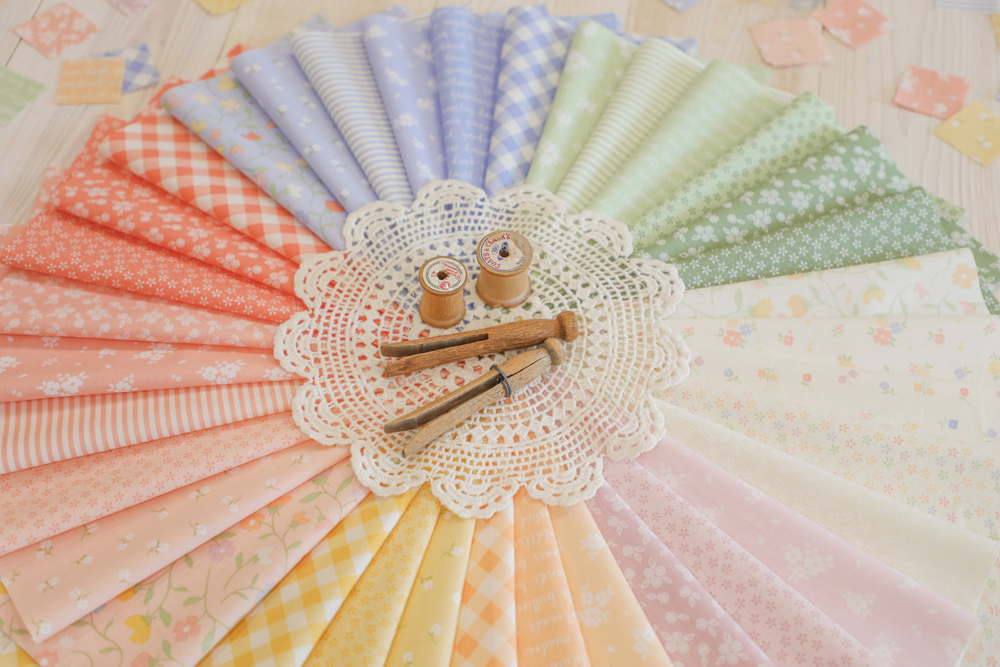 Pastel Prairie Layer Cake (42 pcs) by My Sew Quilty Life for Moda