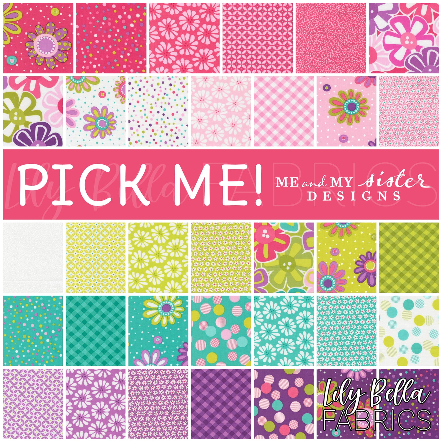Pick Me! Fat Quarter Bundle (34 pcs) by Me and My Sister Designs for Moda