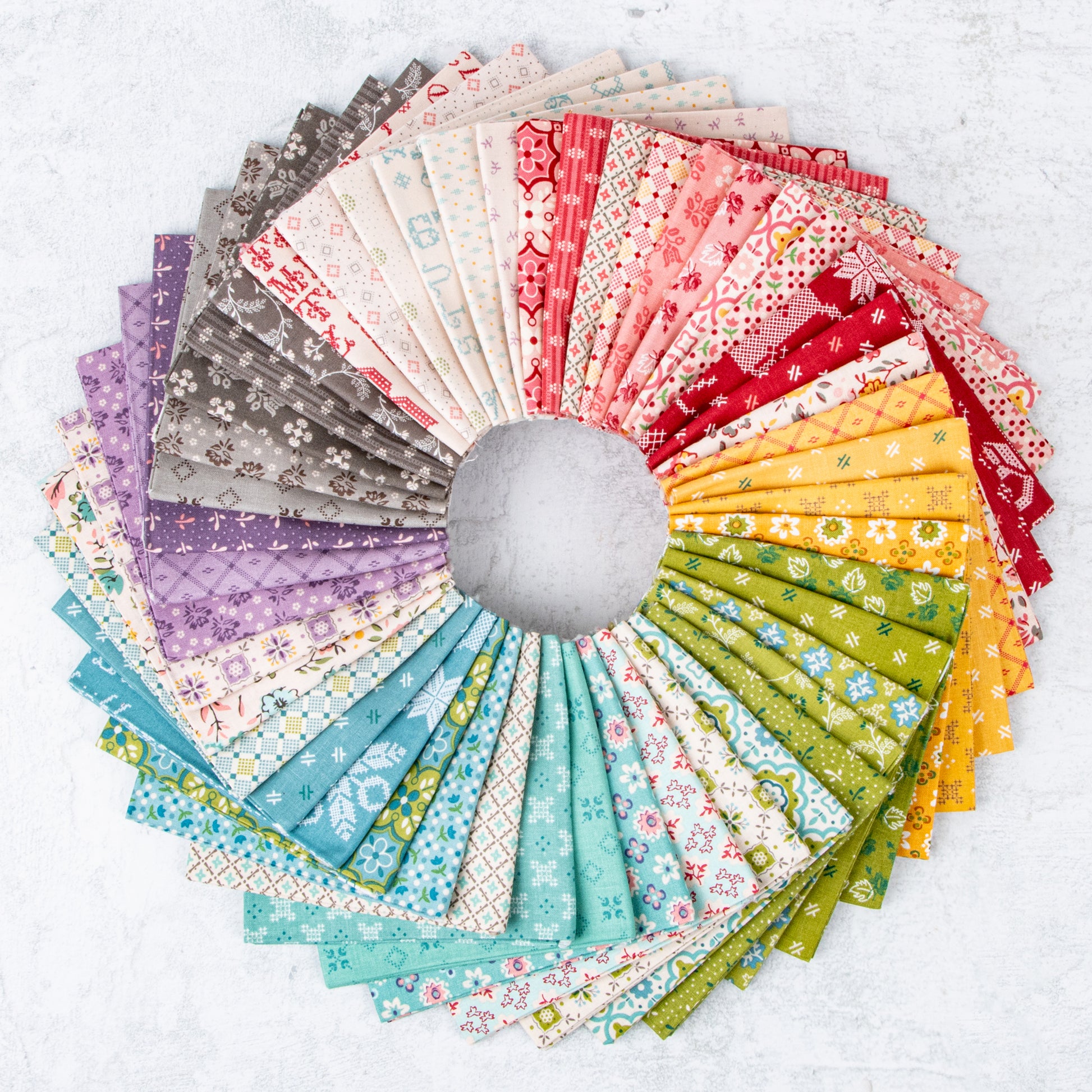 Piece and Plenty Fabric Collection by Lori Holt for Riley Blake Designs at Lily Bella Fabrics