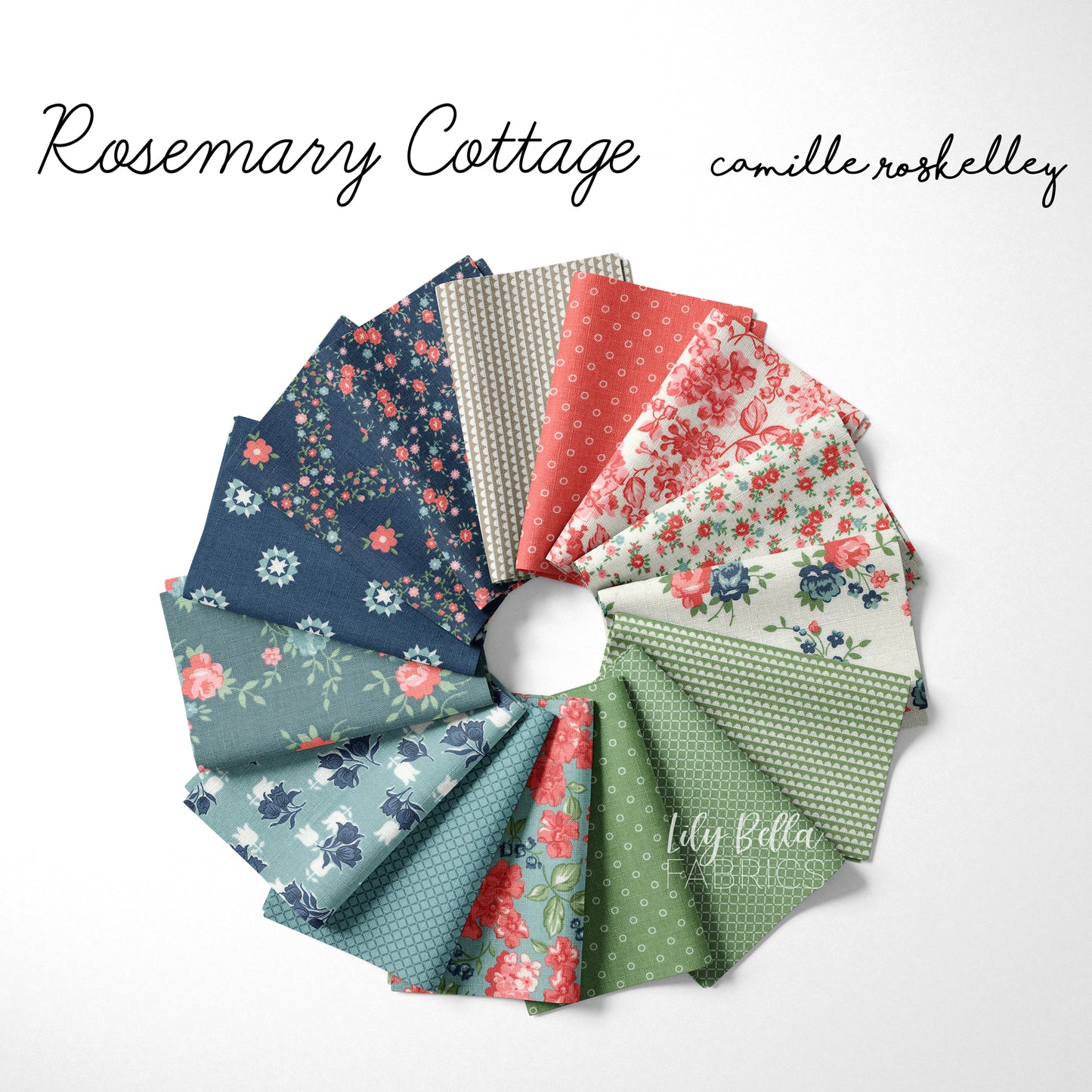 Rosemary Cottage Fabric Collection by Camille Roskelley for Moda at Lily Bella Fabrics