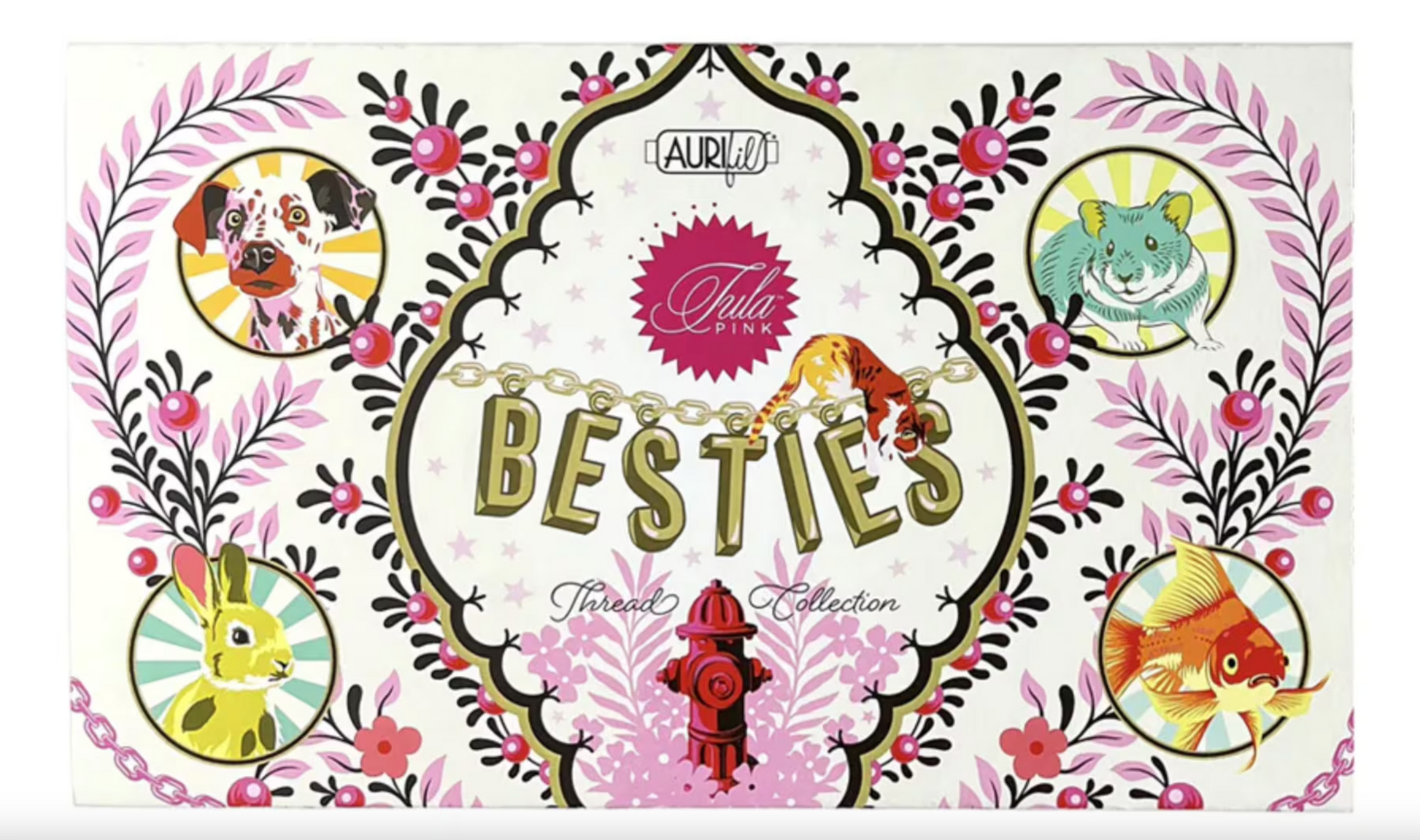 Besties Thread Kit (20 small spools) by Tula Pink for Aurifil (TP50BC20)