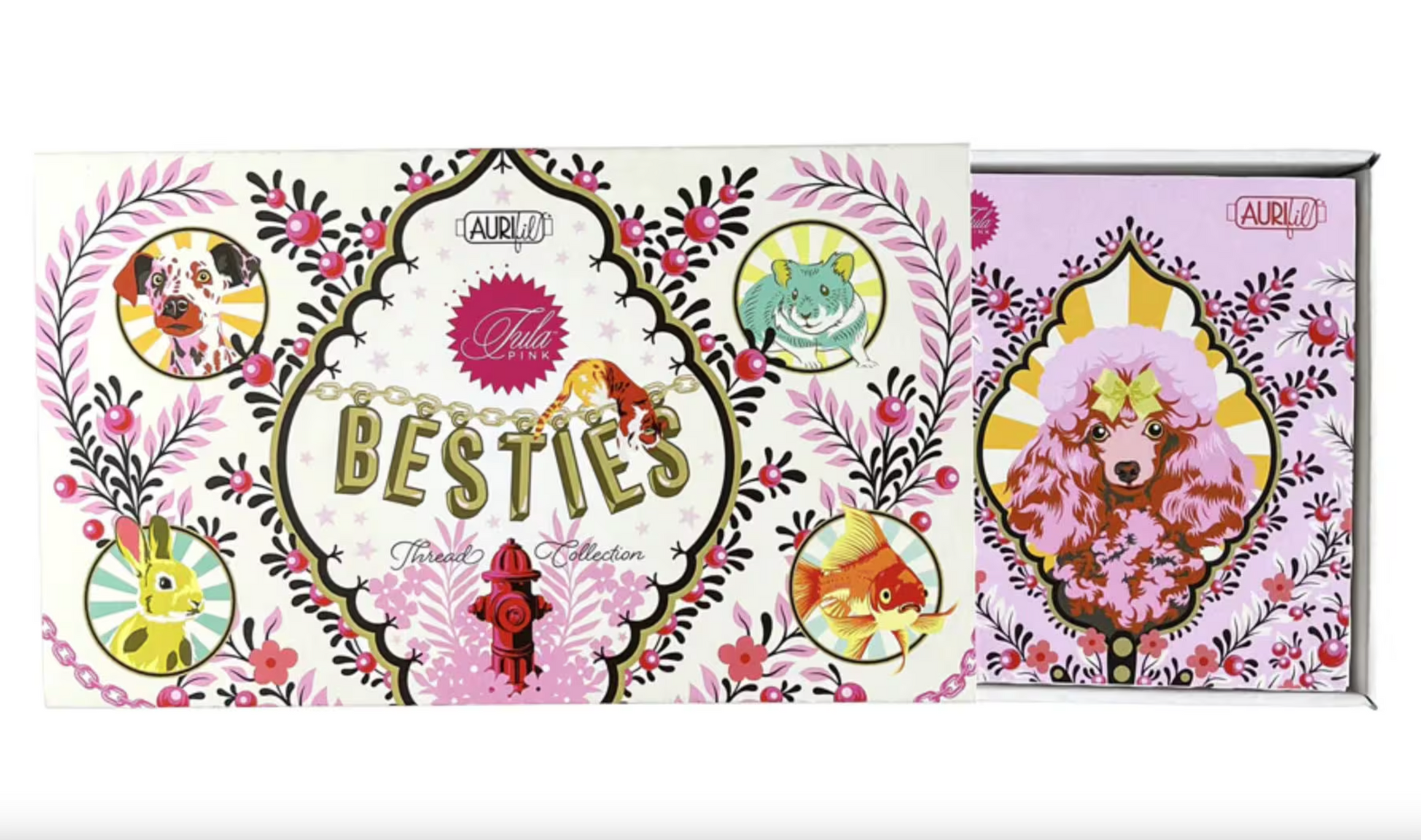 Besties Thread Kit (20 small spools) by Tula Pink for Aurifil (TP50BC20)