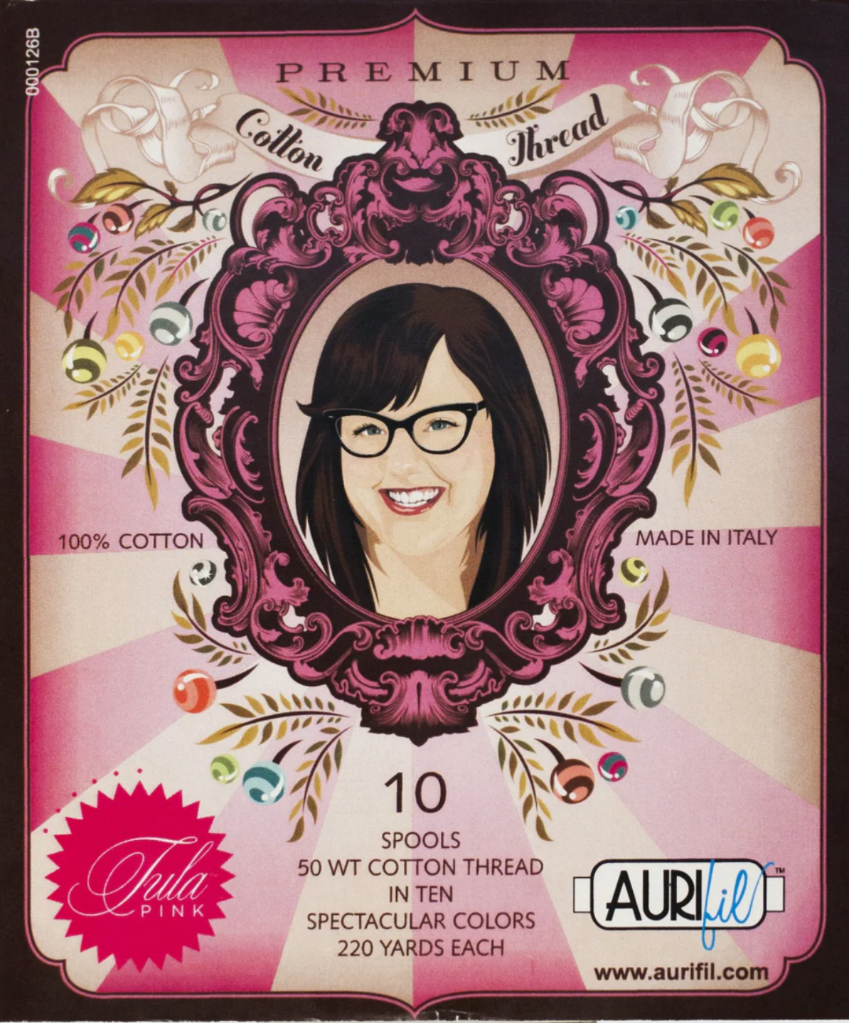 Premium Collection Thread Kit (10 small spools) by Tula Pink for Aurifil (TP50TP10)