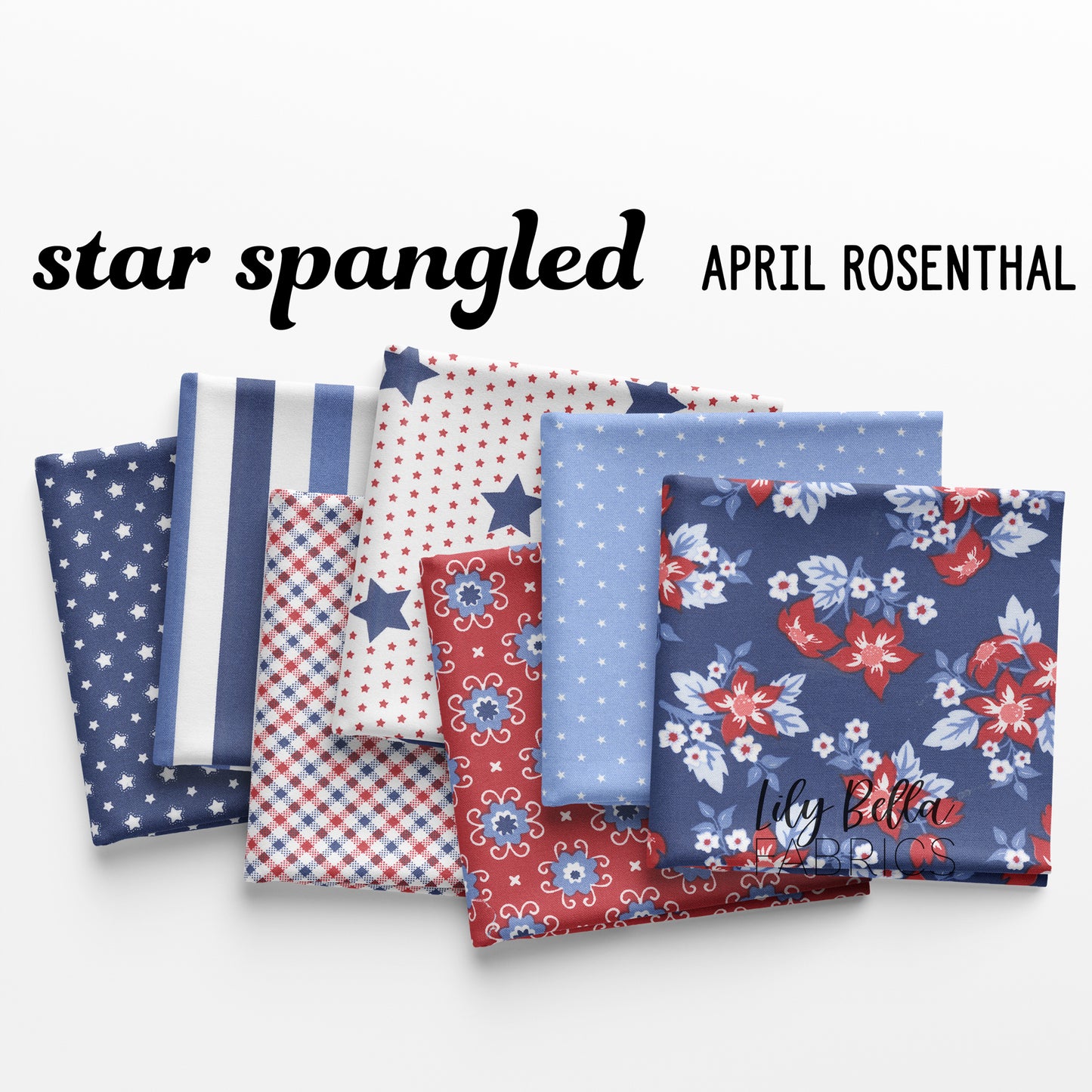 Star Spangled Jelly Roll (40 pcs) by April Rosenthal for Moda