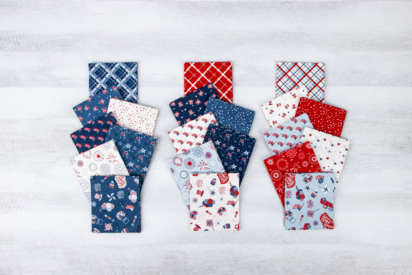 Stars and Stripes Forever Rolie Polie (40 pcs) by Lori Whitlock for Riley Blake Designs
