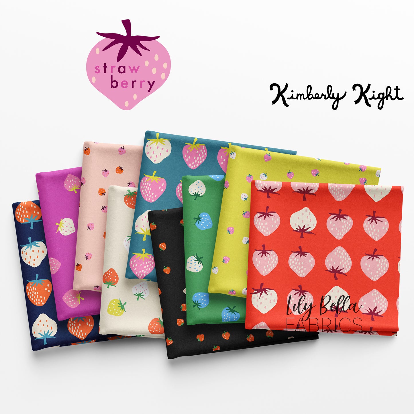 Strawberry Fat Quarter Bundle (21 pcs) by Kimberly Kight for Ruby Star Society