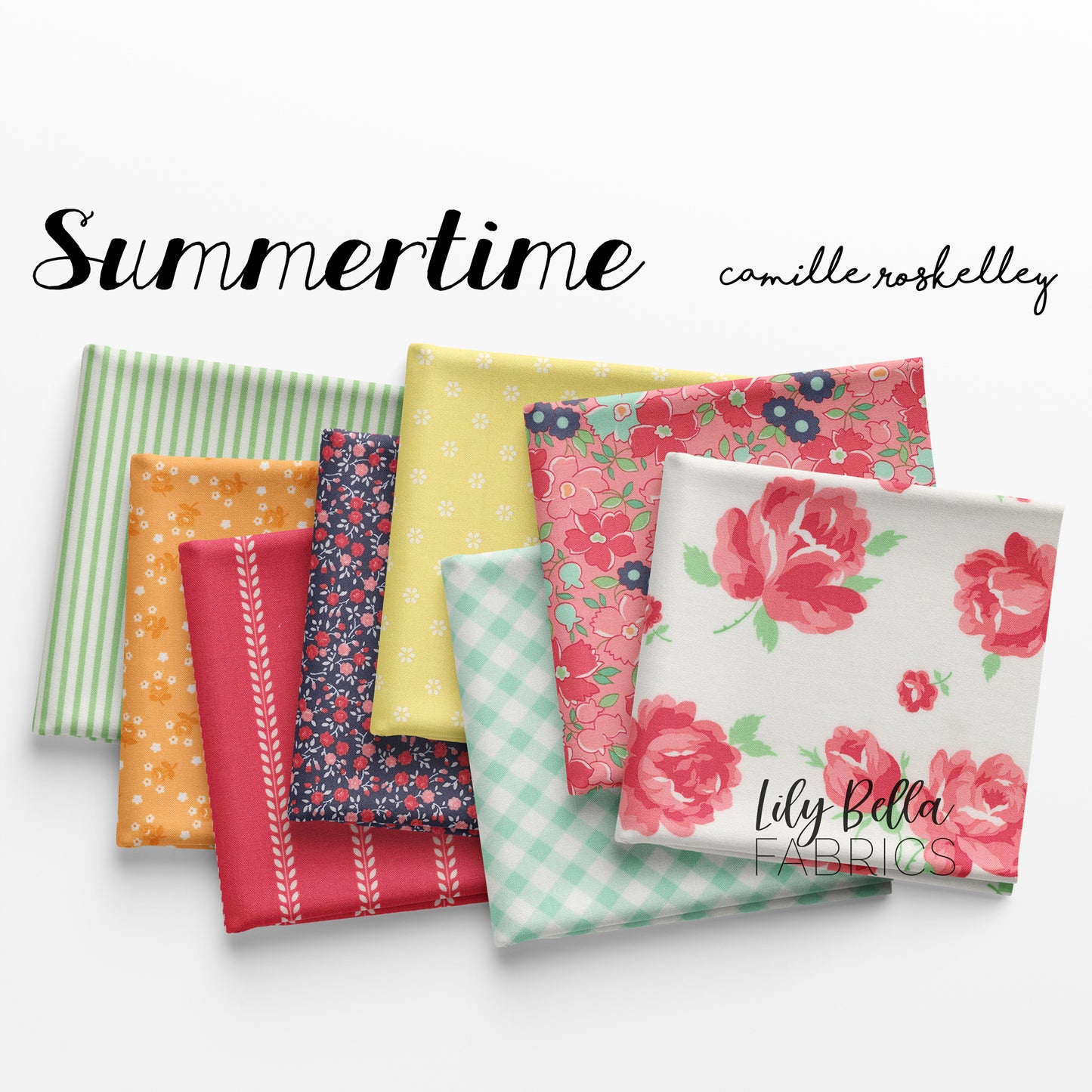 Summertime Layer Cake (42 pcs) by Camille Roskelley for Moda