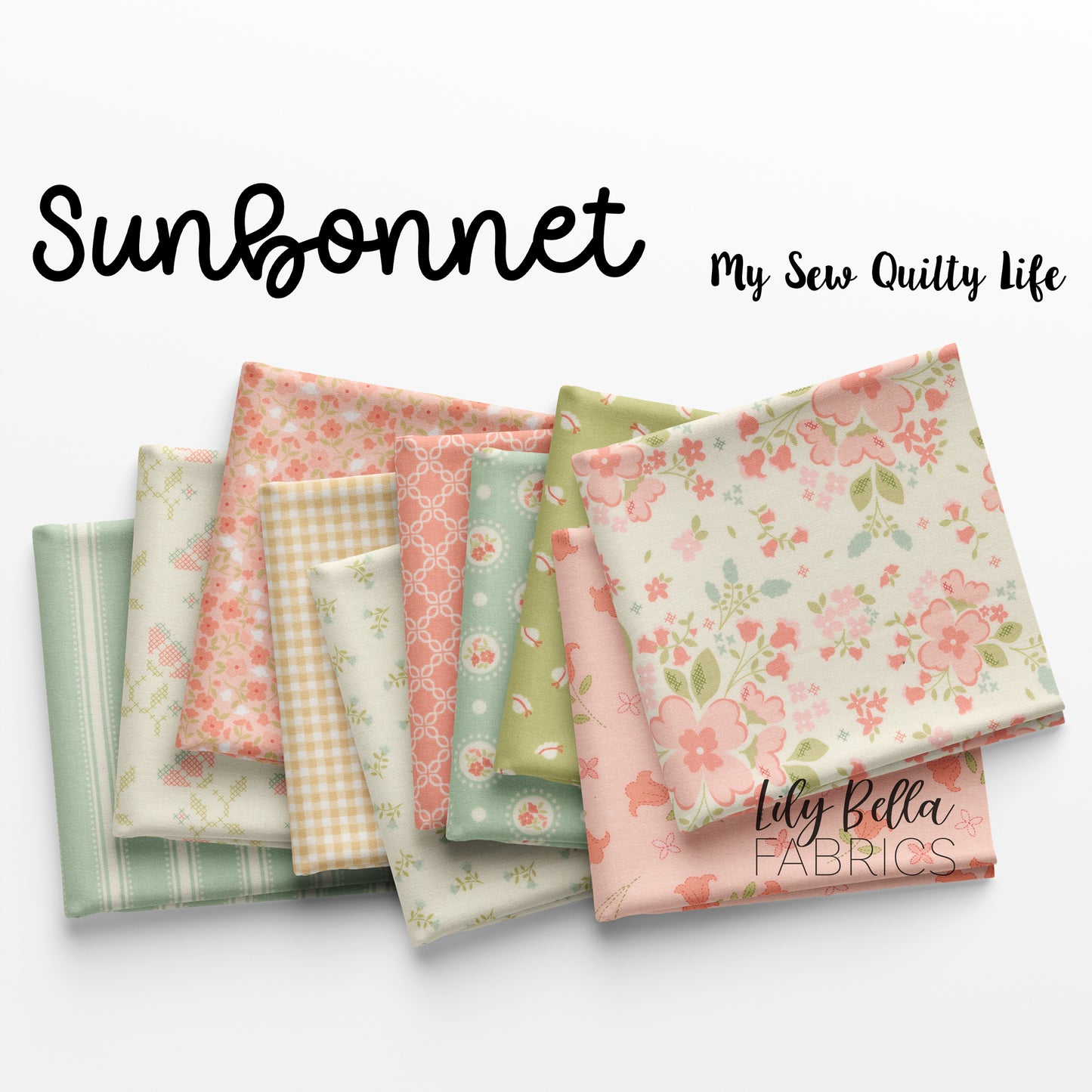 Sunbonnet Jelly Roll (40 pcs) by My Sew Quilty Life for Moda