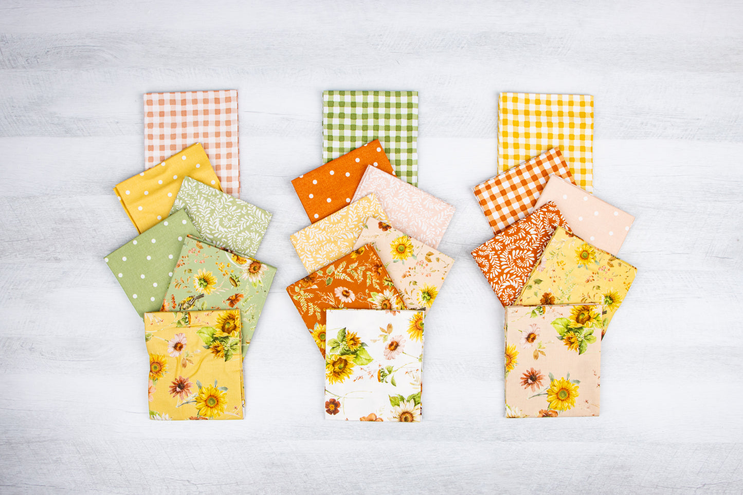 Sunflower Whispers 10 Inch Stacker (42 pcs) by Lisa Audit for Riley Blake