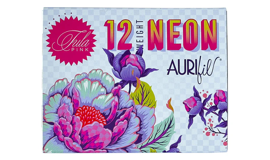 12WT Neon Thread Kit (3 large spools) by Tula Pink for Aurifil (TP12NC3)