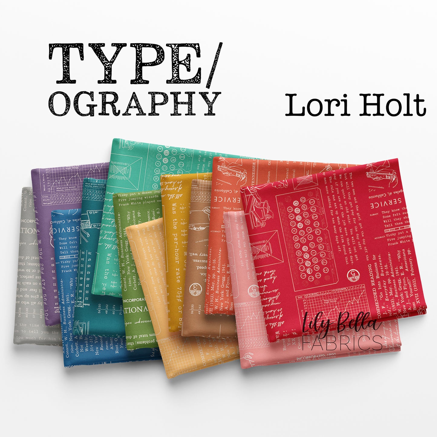 TYPE/ography Rolie Polie (40 pcs) by Lori Holt for Riley Blake Designs