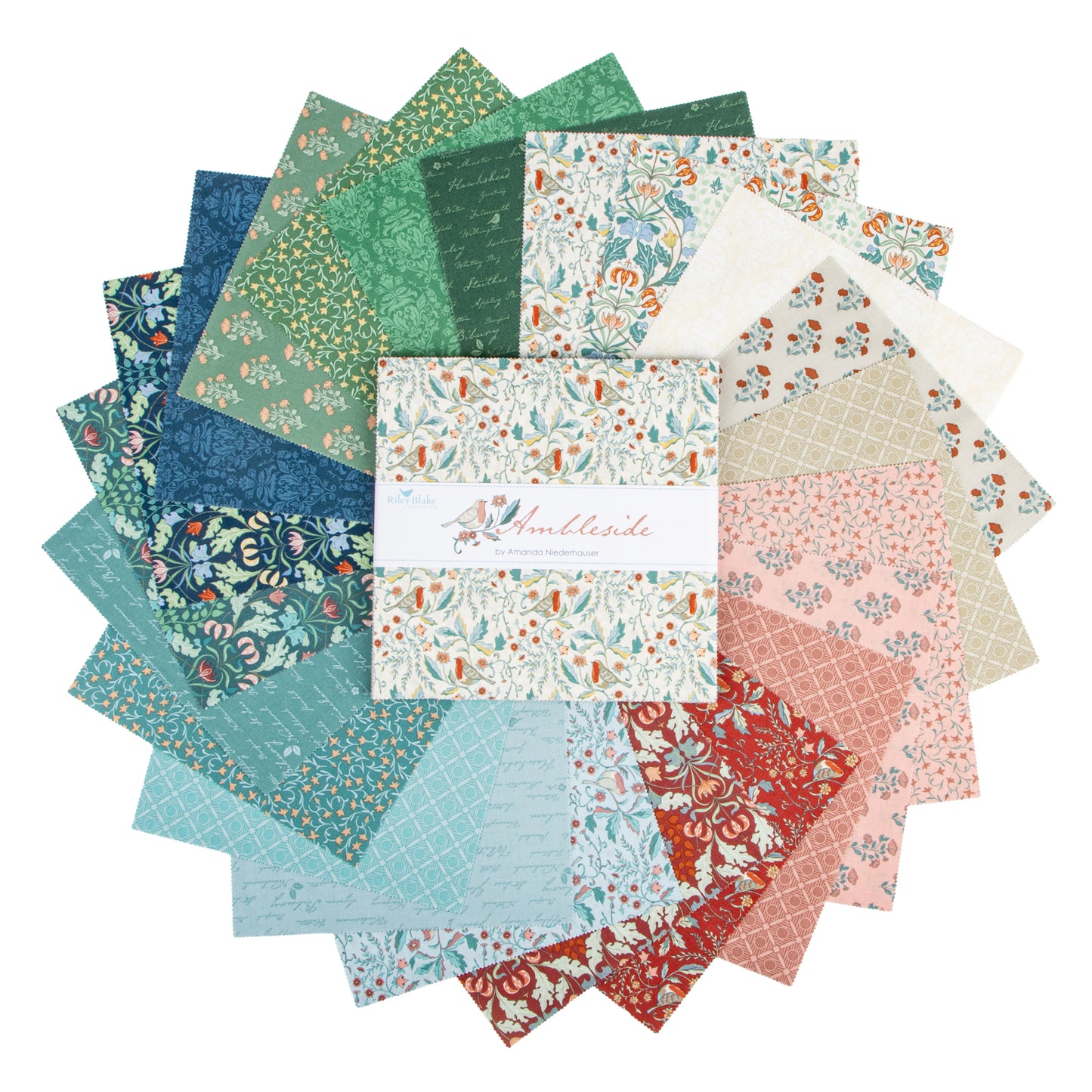 Ambleside 10 Inch Stacker (42 pieces) by Amanda Niederhauser for Riley Blake Designs (10-17110-42)