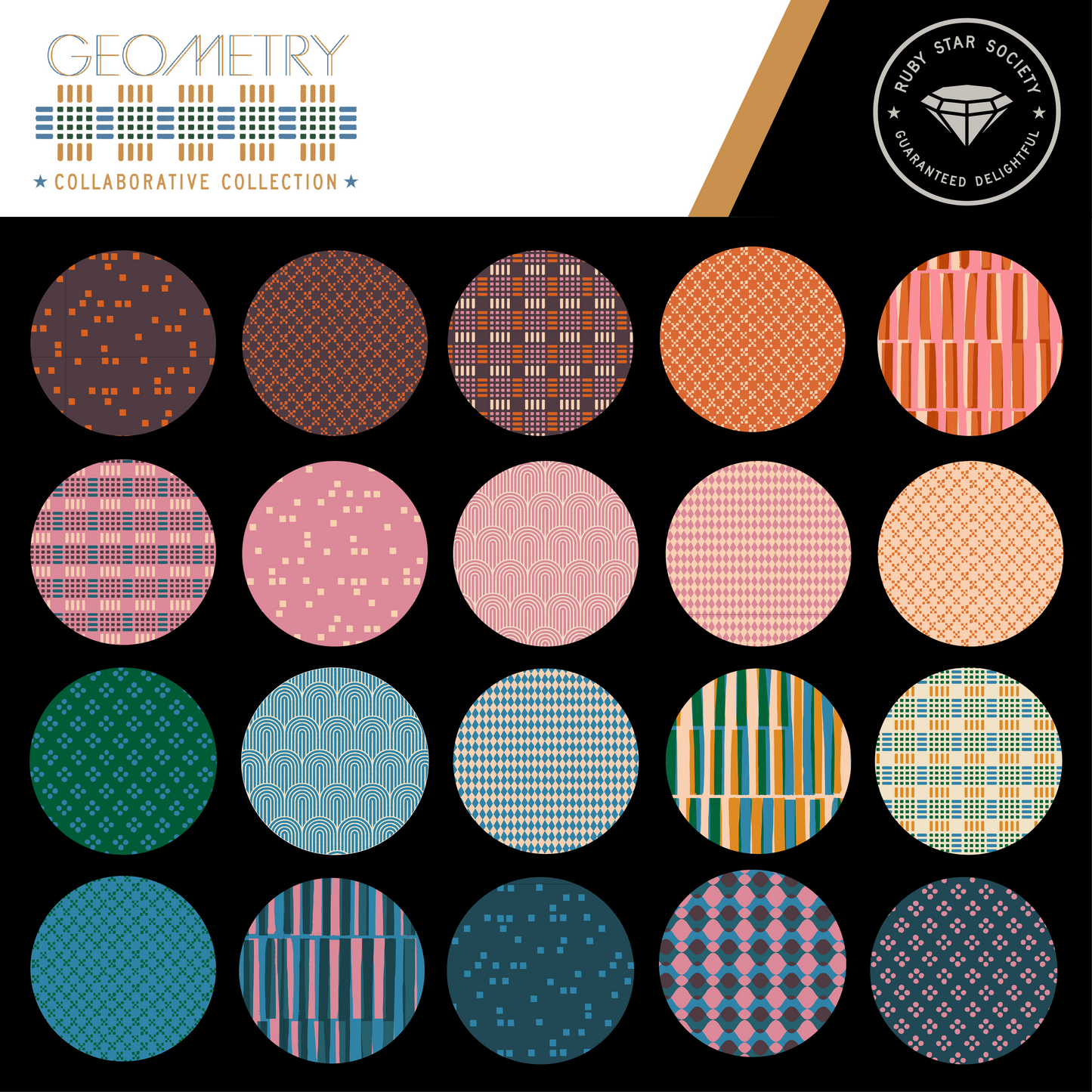 Geometry Fabric Collection by Ruby Star Society Collaborative for Ruby Star Society at Lily Bella Fabrics