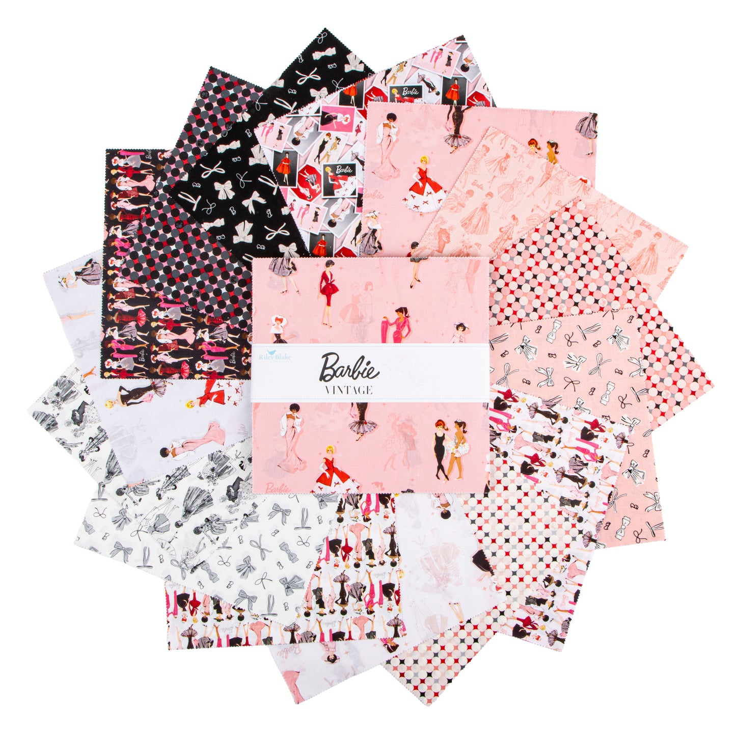 Barbie™ Vintage 10 Inch Stacker (42 pieces) for Riley Blake Designs (10-16890-42)