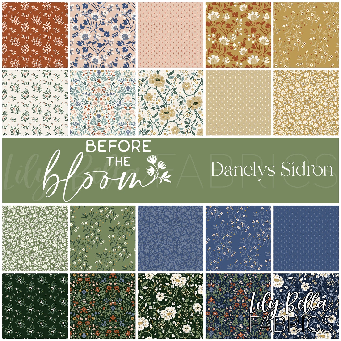 Before the Bloom Fabric Collection by Danelys Sidron for Riley Blake Designs at Lily Bella Fabrics