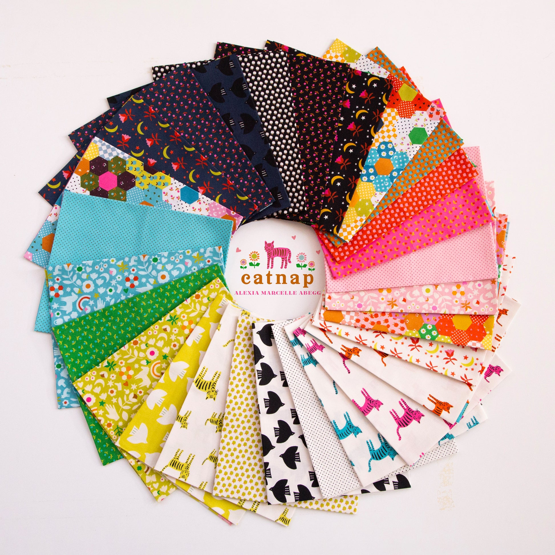 Catnap Fabric Collection by Alexia Marcelle Abegg for Ruby Star Society at Lily Bella Fabrics