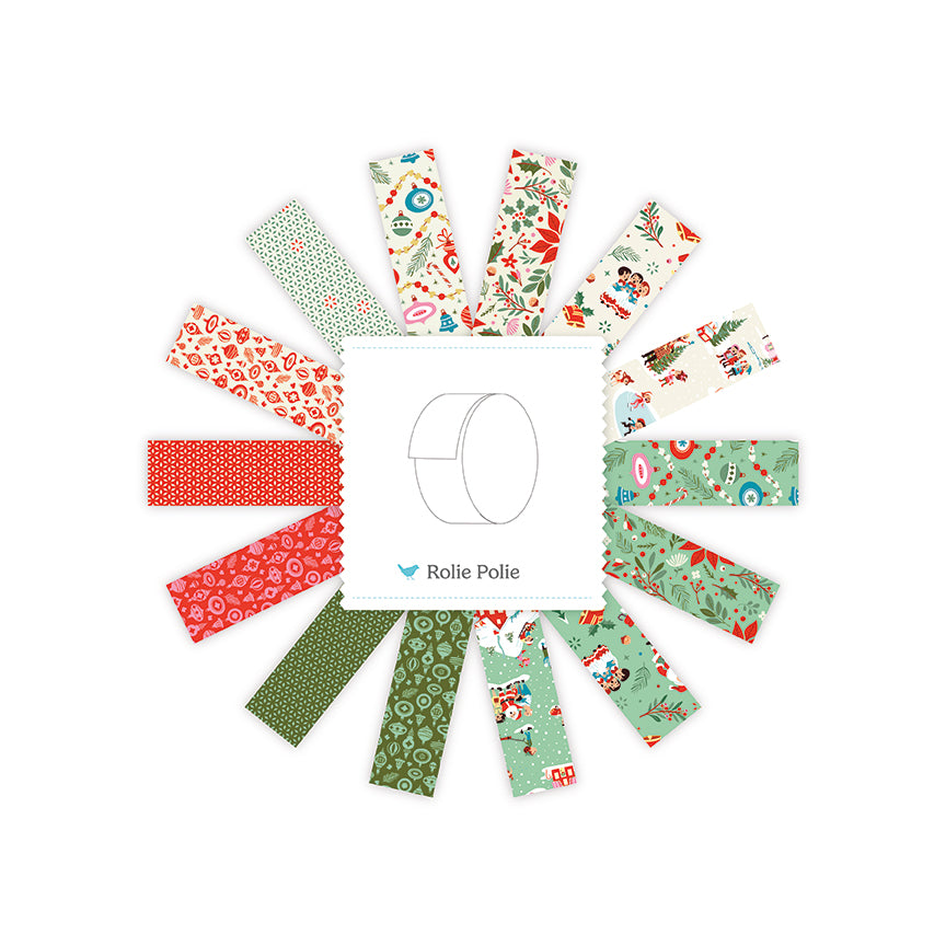 Christmas Cheer Rolie Polie (40 pieces) by Shawn Wallace for Riley Blake Designs (RP-19060-40)