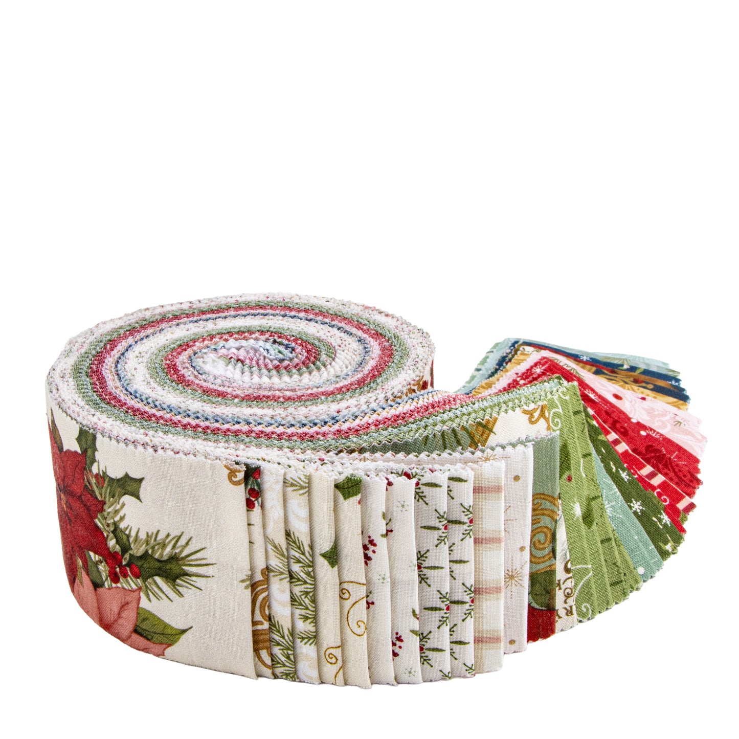 Christmas Greetings Rolie Polie (40 pieces) by Sandy Gervais for Riley Blake Designs (RP-17660-40)