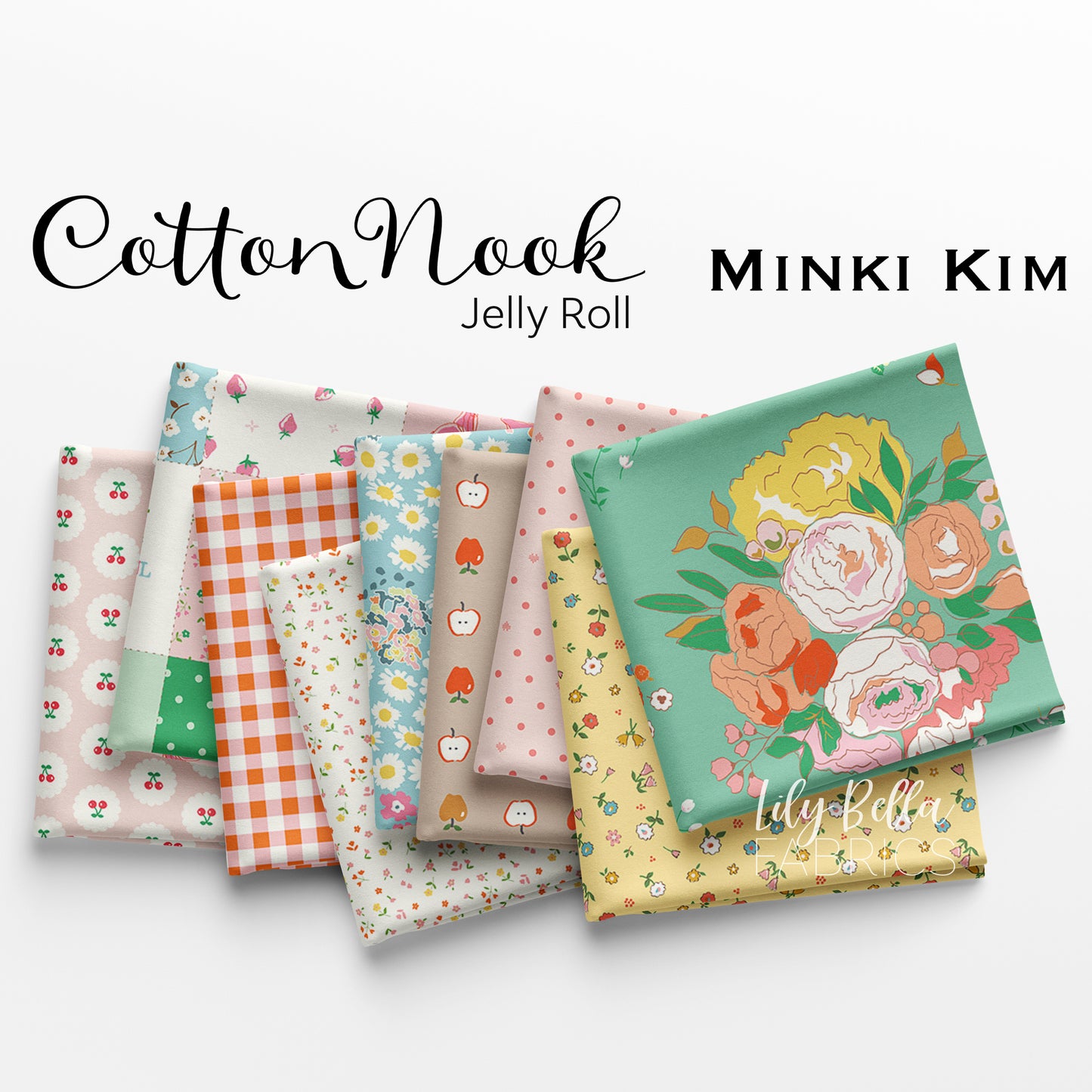 Cotton Nook Rolie Polie (40 pieces) by Minki Kim for Riley Blake Designs (RP-17970-40)