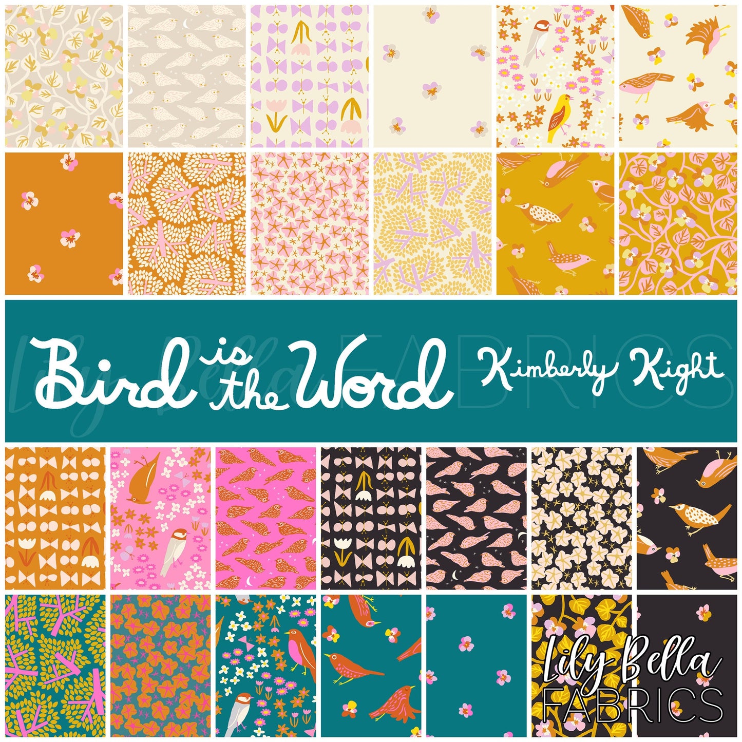 Bird is the Word Layer Cake (42 pcs) by Kimberly Kight for Ruby Star Society