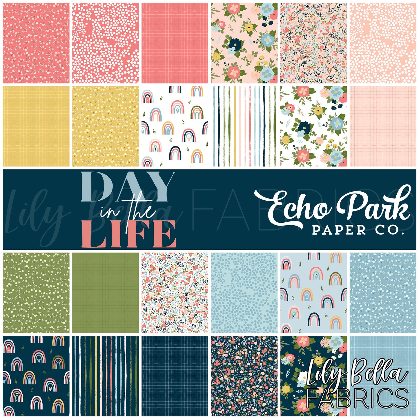 Day in the Life Fat Quarter Bundle (24 pieces) by Echo Park Paper Co. for Riley Blake Designs (FQ-13660-24)