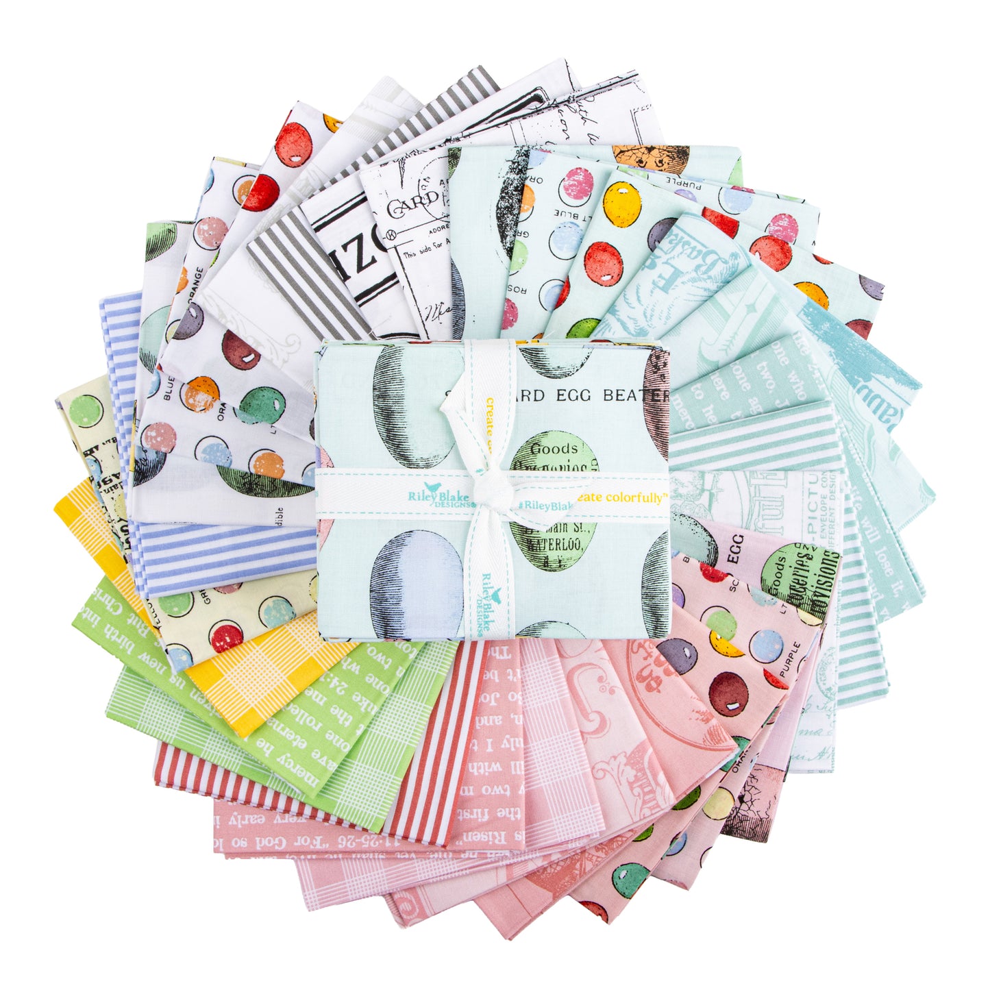 Egg Hunt Fat Quarter Bundle (28 pieces) by J. Wecker Frisch for Riley Blake Designs (FQ-17140-28)