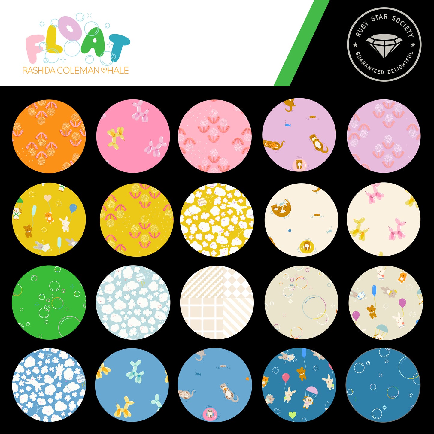 Float Fabric Collection by Rashida Coleman-Hale for Ruby Star Society at Lily Bella Fabrics
