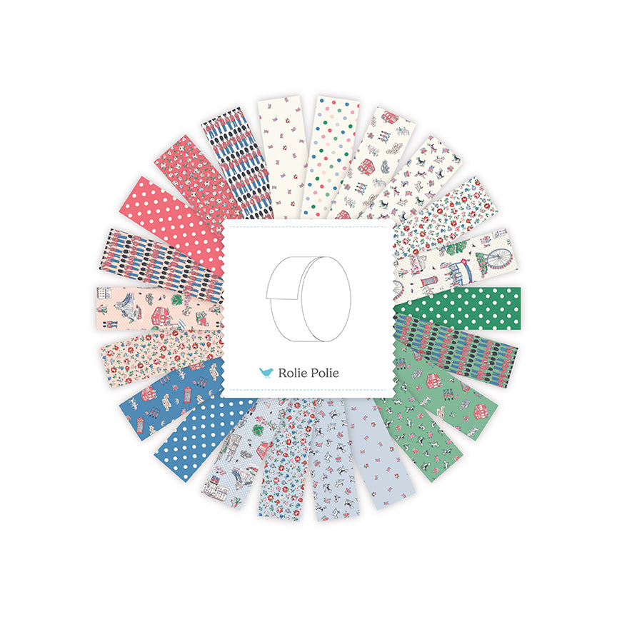 From London, With Love Rolie Polie (40 pieces) by Cath Kidston® for Riley Blake Designs (RP-18990-40)