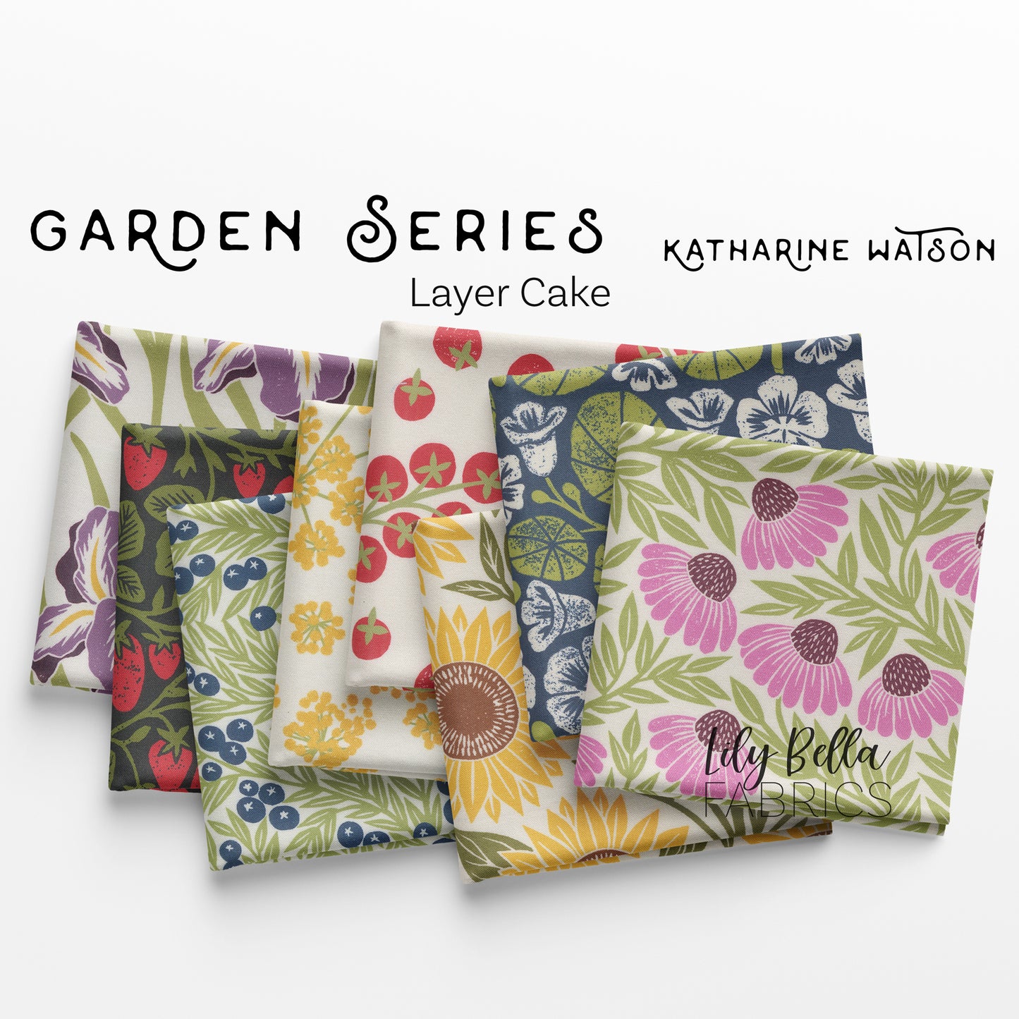 Garden Series Layer Cake (42 pieces) by Katharine Watson for Moda (3320LC)