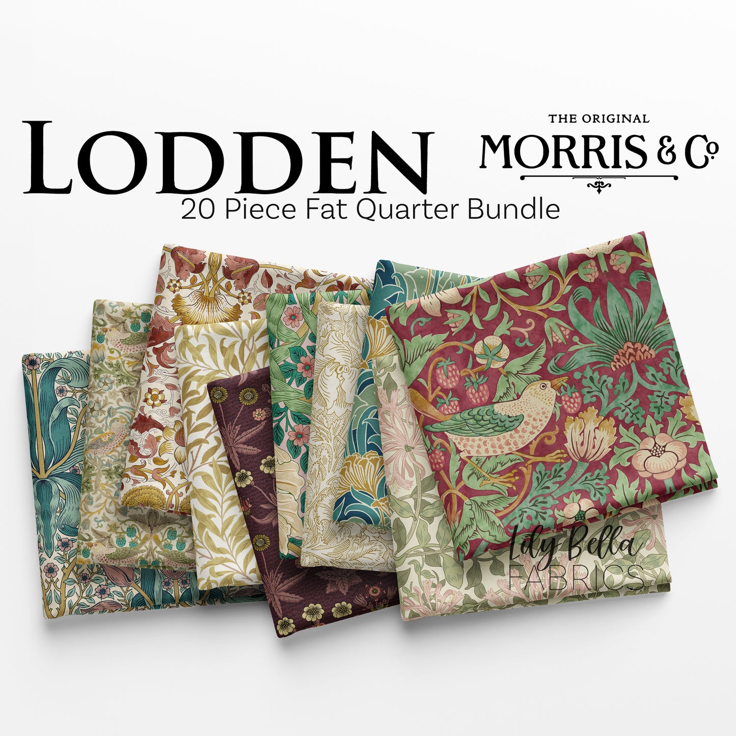 Lodden Fat Quarter Bundle (20 pieces) by Morris and Co. for FreeSpirit (FB4FQWM.LODDEN)