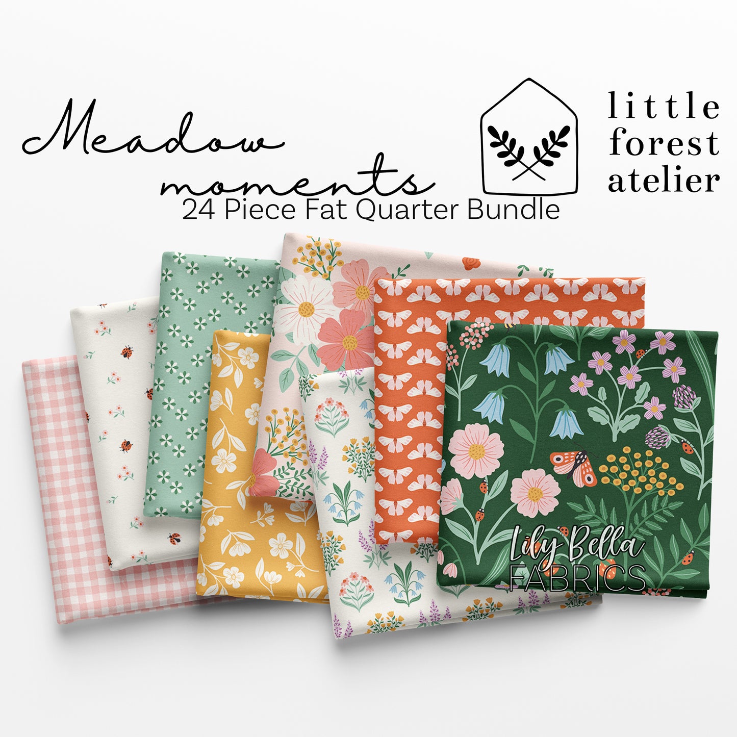 Meadow Moments Fat Quarter Bundle (24 pieces) by Little Forest Atelier for Riley Blake Designs (FQ-17230-24)