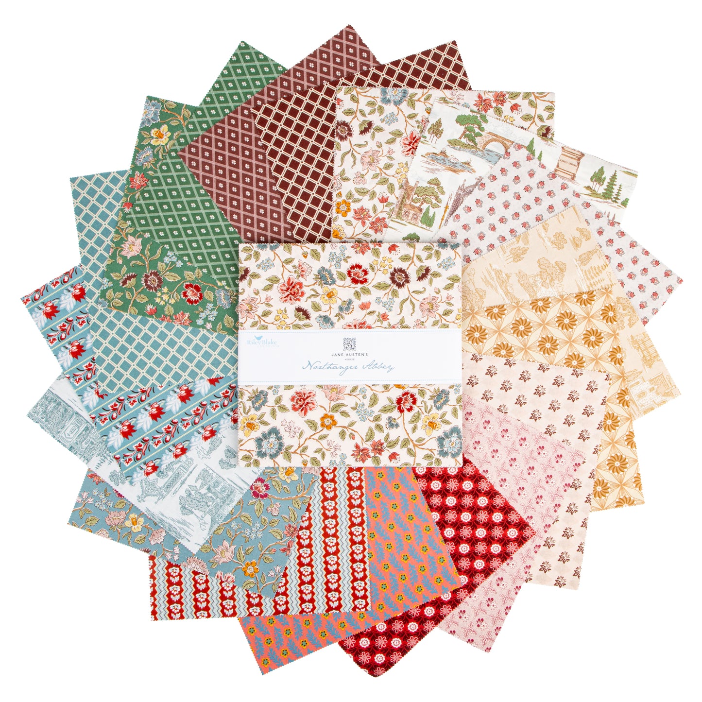 Northanger Abbey 10 Inch Stacker (42 pieces) by Jane Austen's House for Riley Blake Designs (10-17890-42)