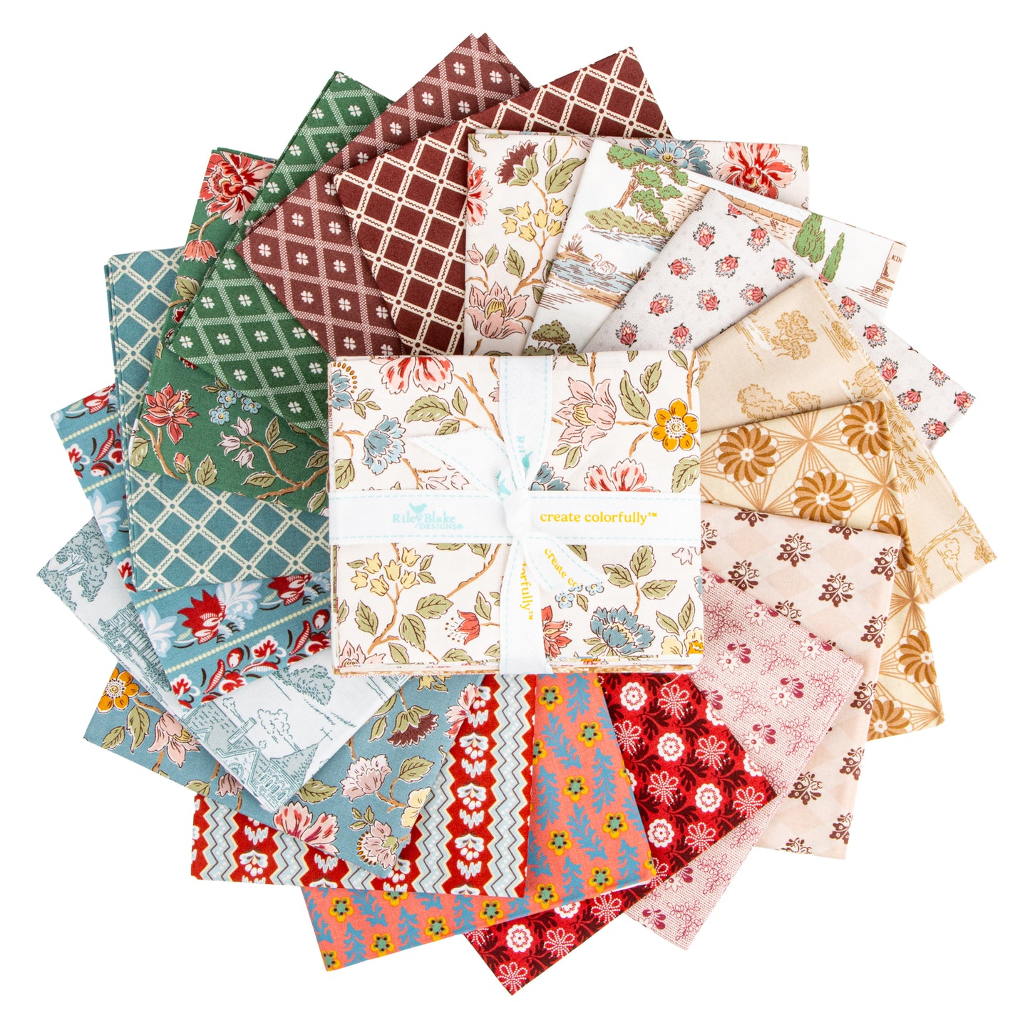 Northanger Abbey Fat Quarter Bundle (18 pieces) by Jane Austen's House for Riley Blake Designs (FQ-17890-18)