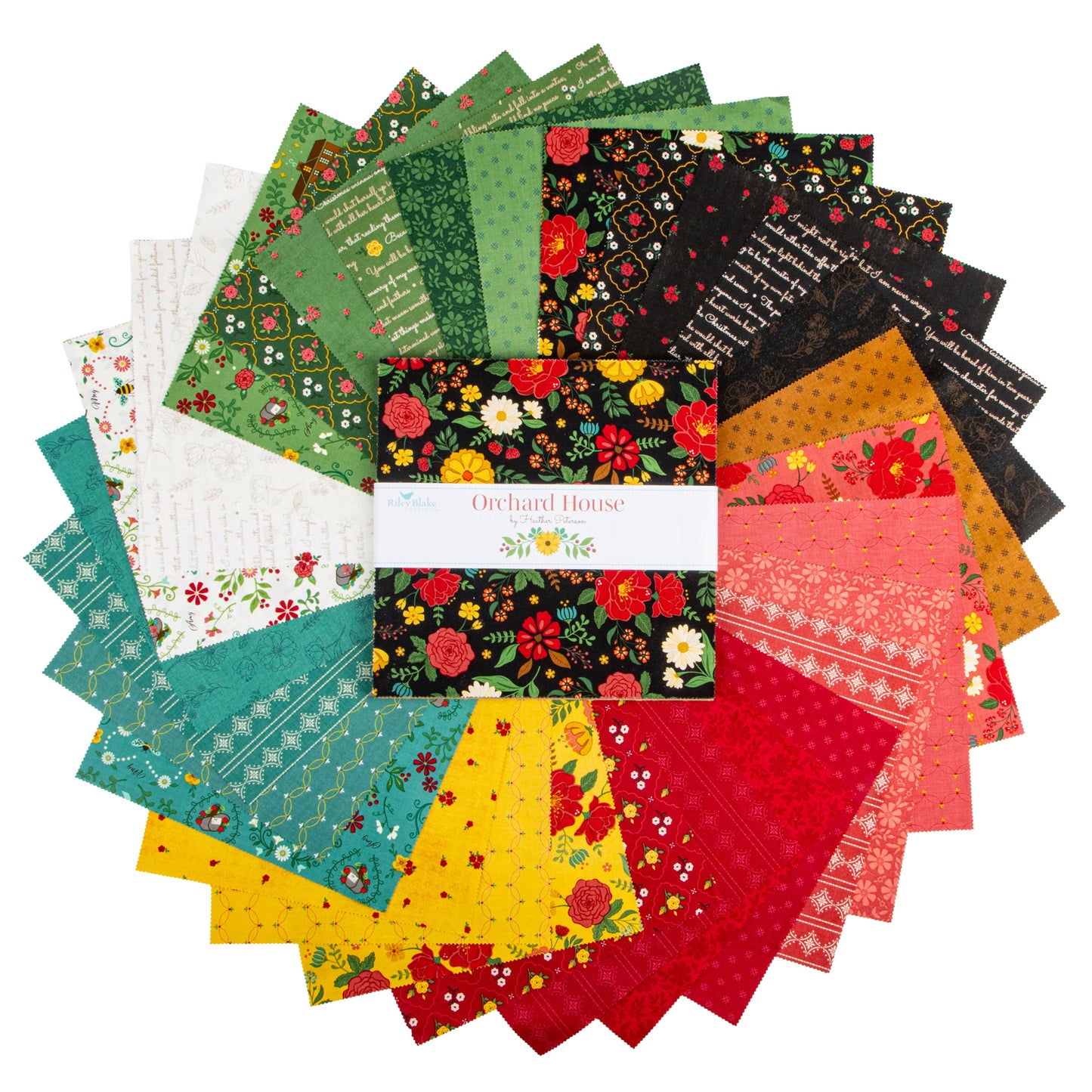 Orchard House 10 Inch Stacker (42 pieces) by Heather Peterson for Riley Blake Designs (10-17720-42)