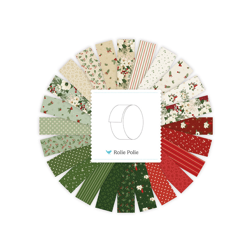 Peace on Earth Rolie Polie (40 pieces) by Sandy Gervais for Riley Blake Designs (RP-19190-40)