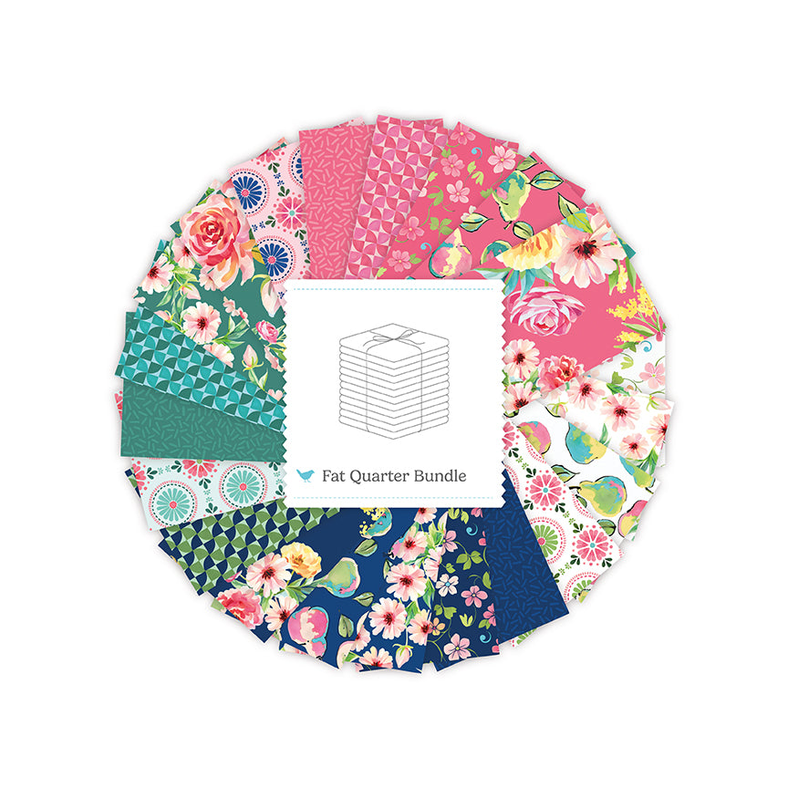 Peonies and Pears Fat Quarter Bundle (21 pieces) by Lila Tueller for Riley Blake Designs (FQ-18760-21)