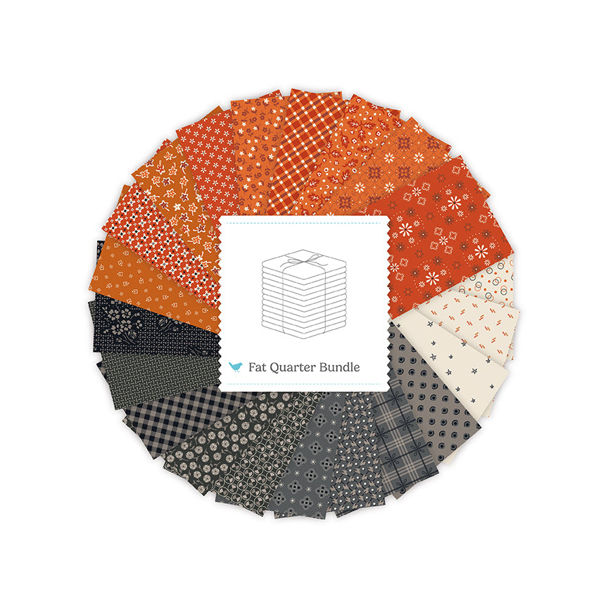 Pumpkin and Licorice 10 Inch Stacker (42 pieces) by Lori Holt for Riley Blake Designs