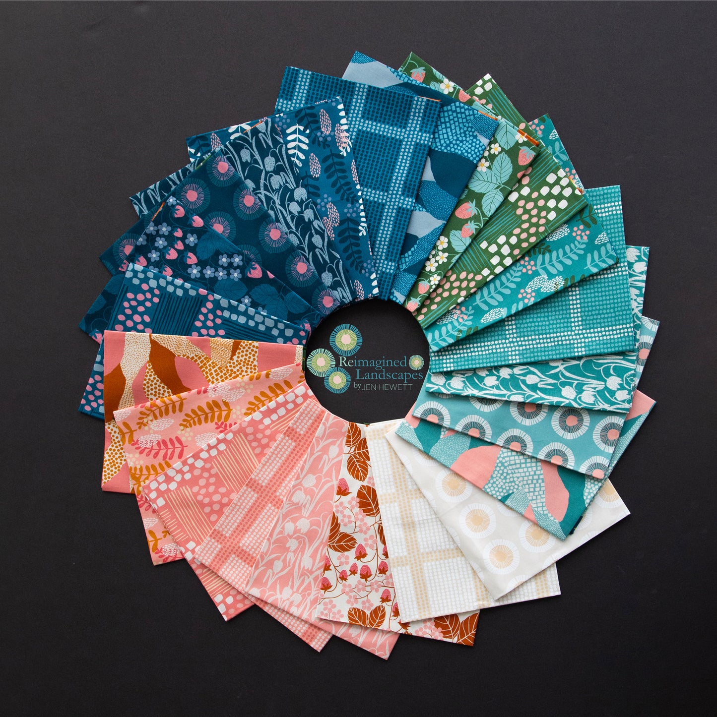 Reimagined Landscapes Jelly Roll (40 pcs) by Jen Hewett for Ruby Star Society