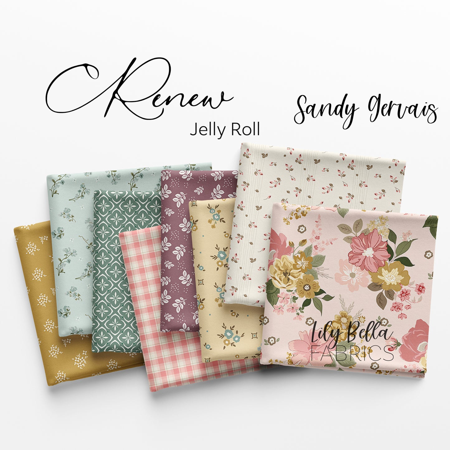 Renew Rolie Polie (40 pieces) by Sandy Gervais for Riley Blake Designs (RP-17280-40)