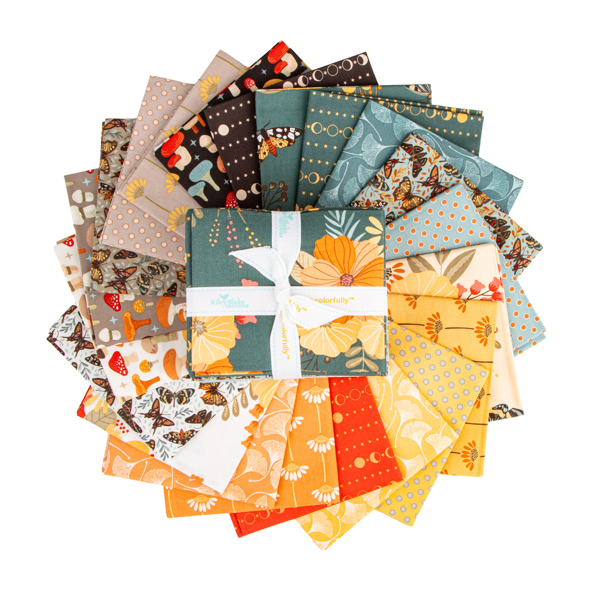 Secret Garden Fat Quarter Bundle (21 pieces) by Amanda Castor for Riley Blake Designs (FQ-18040-21)
