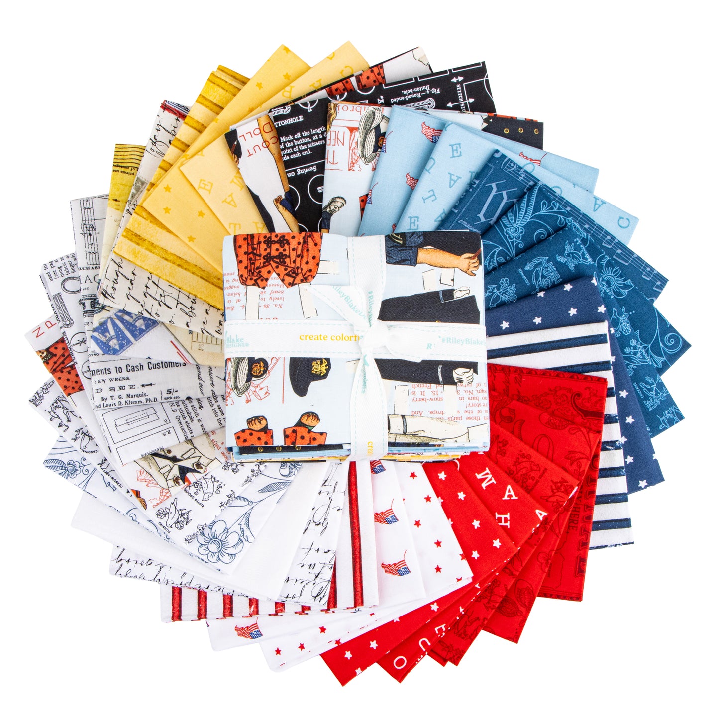 Sew America Fat Quarter Bundle (30 pieces) by J. Wecker Frisch for Riley Blake Designs (FQ-17340-30)
