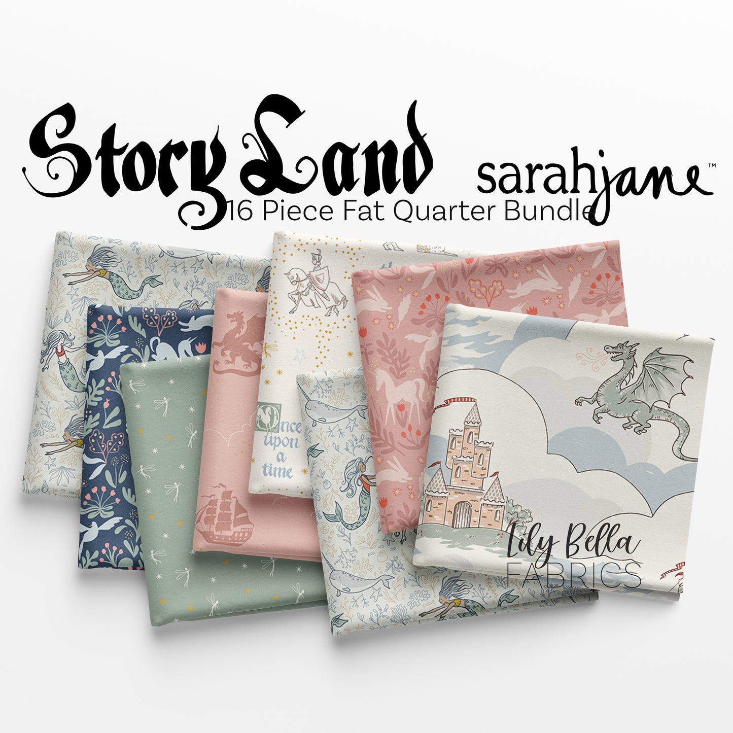 Story Land Fat Quarter Bundle (16 pieces) by Sarah Jane for Riley Blake Designs (FQ-18300-16)