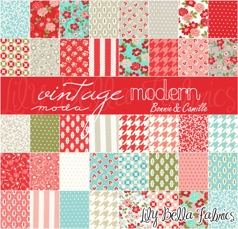 Vintage Modern Fabric Collection by Bonnie and Camille for Moda at Lily Bella Fabrics
