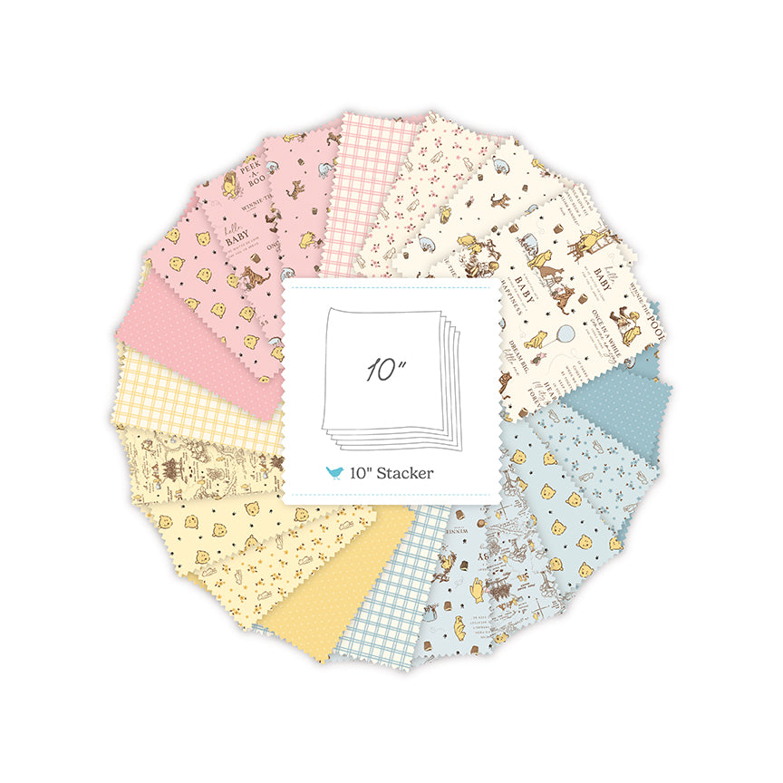 Winnie the Pooh Baby 10 Inch Stacker (42 pieces) by Echo Park Paper Co. for Riley Blake Designs (10-18590-42)